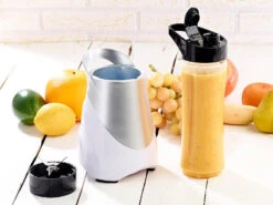 Rosenstein & Söhne Smoothiemixer:2in1-Standmixer Inklusive Smoothie-Mix-Trinkbecher, 300 Watt, 600 Ml -Einrichtungsgeschäft nc3713 4