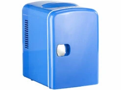 Rosenstein & Söhne Tischkühlschrank:Mini-Kühlschrank Mit Warmhalte-Funktion, Für 12 & 230 V, 4 Liter, Blau -Einrichtungsgeschäft nc3728 1