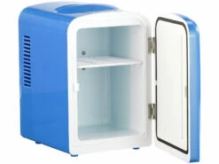 Rosenstein & Söhne Tischkühlschrank:Mini-Kühlschrank Mit Warmhalte-Funktion, Für 12 & 230 V, 4 Liter, Blau -Einrichtungsgeschäft nc3728 2
