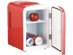 Rosenstein & Söhne Mini Dosen Kühlschrank:Mini-Kühlschrank Mit Warmhalte-Funktion, 4 Liter, Für 12/230 Volt, Rot 9 Rosenstein & Söhne Mini Dosen Kühlschrank:Mini-Kühlschrank Mit Warmhalte-Funktion, 4 Liter, Für 12/230 Volt, Rot -Einrichtungsgeschäft nc3729 2
