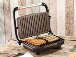 Rosenstein & Söhne Panini Sandwich Maker:Panini-, Sandwich- & Kontaktgrill CG-2510, 1.000 W -Einrichtungsgeschäft nc3831 4