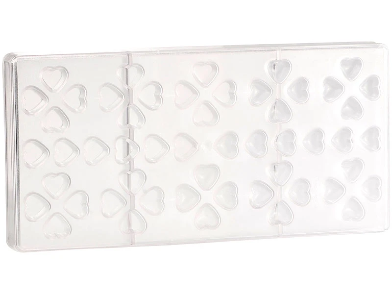 Rosenstein & Söhne Pralinenform:3D Schokoladen-Gussformen-Set "Herzen" 4 Rosenstein & Söhne Pralinenform:3D Schokoladen-Gussformen-Set "Herzen" – Bild 2