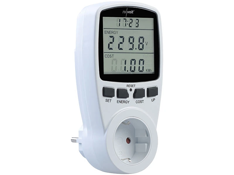 Revolt Stromverbrauchsmesser:Digitaler Energiekostenmesser Mit XXL Jumbo Display, Bis 3.680 Watt 3 Revolt Stromverbrauchsmesser:Digitaler Energiekostenmesser Mit XXL Jumbo Display, Bis 3.680 Watt