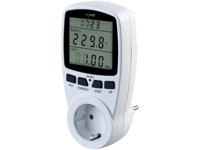 Revolt Stromverbrauchsmesser:Digitaler Energiekostenmesser Mit XXL Jumbo Display, Bis 3.680 Watt 7 Revolt Stromverbrauchsmesser:Digitaler Energiekostenmesser Mit XXL Jumbo Display, Bis 3.680 Watt – Bild 5