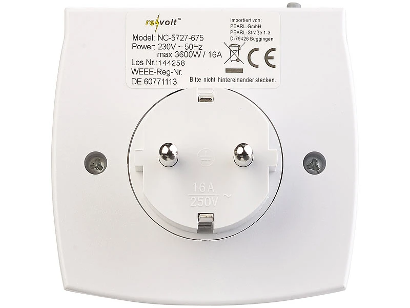 Revolt Steckdose Timer:2er-Set Kompakte Digitale Zeitschaltuhren Mit LCD-Display 7 Revolt Steckdose Timer:2er-Set Kompakte Digitale Zeitschaltuhren Mit LCD-Display – Bild 5