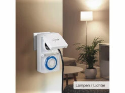 Revolt Außen Zeitschaltuhr:Mechanische Outdoor-Zeitschaltuhr, IP44, 30 Min., Kindersicherung -Einrichtungsgeschäft nc5734 10