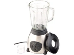 Rosenstein & Söhne Mixer:Glas-Standmixer, 6 Edelstahl Klingen, 6 Modi, 600W, 1,5 L, Profi Clean -Einrichtungsgeschäft nc5915 1
