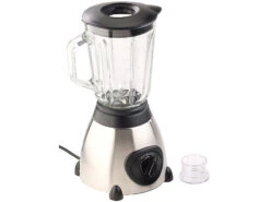 Rosenstein & Söhne Mixer:Glas-Standmixer, 6 Edelstahl Klingen, 6 Modi, 600W, 1,5 L, Profi Clean -Einrichtungsgeschäft nc5915 2