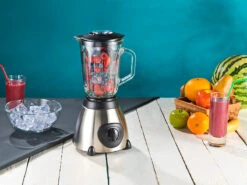 Rosenstein & Söhne Mixer:Glas-Standmixer, 6 Edelstahl Klingen, 6 Modi, 600W, 1,5 L, Profi Clean -Einrichtungsgeschäft nc5915 7