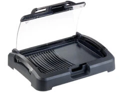 Rosenstein & Söhne Elektrogrill:XL-Tischgrill M. Glasdeckel, Keramik-beschichtete Grillplatte, 2.200 W -Einrichtungsgeschäft nc5918 7