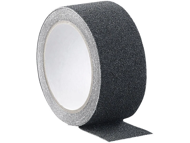 AGT Tape:6er-Set Anti-Rutsch-Klebeband, Robust & Wasserfest, 48mm X 4m, Schwarz 5 AGT Tape:6er-Set Anti-Rutsch-Klebeband, Robust & Wasserfest, 48mm X 4m, Schwarz – Bild 3