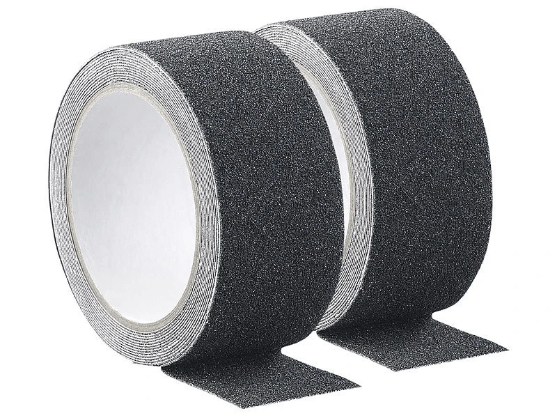 AGT Tape:6er-Set Anti-Rutsch-Klebeband, Robust & Wasserfest, 48mm X 4m, Schwarz 4 AGT Tape:6er-Set Anti-Rutsch-Klebeband, Robust & Wasserfest, 48mm X 4m, Schwarz – Bild 2