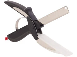 Rosenstein & Söhne Gemüseschere:2er Pack 2in1-Küchenschneider-Schere Mit Messer Und Int -Einrichtungsgeschäft nc5976 3