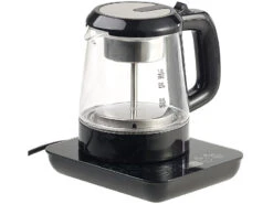 Rosenstein & Söhne Teezubereiter Elektrisch:2in1-Teebereiter & Wasserkocher Mit Temperaturwahl, 1 Liter, 800 Watt -Einrichtungsgeschäft nc5999 0