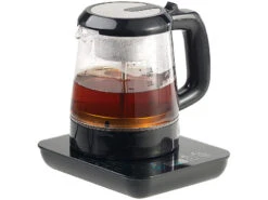 Rosenstein & Söhne Teezubereiter Elektrisch:2in1-Teebereiter & Wasserkocher Mit Temperaturwahl, 1 Liter, 800 Watt -Einrichtungsgeschäft nc5999 3