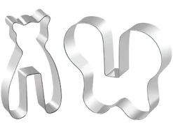 Rosenstein & Söhne Ausstechformen:Ausstech-Formen-Set Für 3D-Plätzchen: Reiter, Schmetterling, Rennauto -Einrichtungsgeschäft nc7122 1