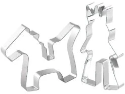 Rosenstein & Söhne Ausstechformen:Ausstech-Formen-Set Für 3D-Plätzchen: Reiter, Schmetterling, Rennauto -Einrichtungsgeschäft nc7122 2