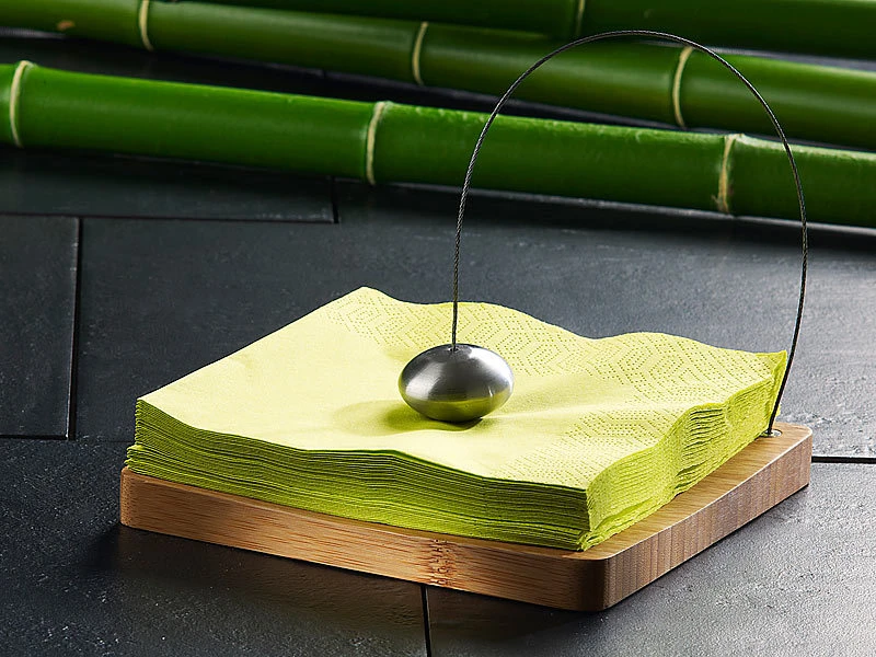 TokioKitchenWare Serviettenspender:Designer-Serviettenhalter Aus Bambus 5 TokioKitchenWare Serviettenspender:Designer-Serviettenhalter Aus Bambus – Bild 3