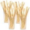 Rosenstein & Söhne Umwelt-Bambus-Trinkhalme:48 Bambus-Trinkhalme 220 Mm, Wiederverwendbar, Mit Reinigungsbürste -Einrichtungsgeschäft nc7906 7