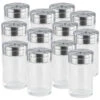 Rosenstein & Söhne Gewürzgläser:12-teiliges Stilvolles Gewürzstreuer-Set Aus Glas -Einrichtungsgeschäft nc7974 4