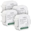 Luminea Home Control Dimmer-Schalter LED:4er-Set WLAN-Unterputz-2-Kanal-Lichtschalter & -Dimmer, App -Einrichtungsgeschäft nc9359 2