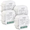 Luminea Home Control WLAN-Schalter Alexa:4er-Set WLAN-Unterputz-2-Kanal-Lichtschalter Mit App & Sprachsteuerung -Einrichtungsgeschäft nc9363 2
