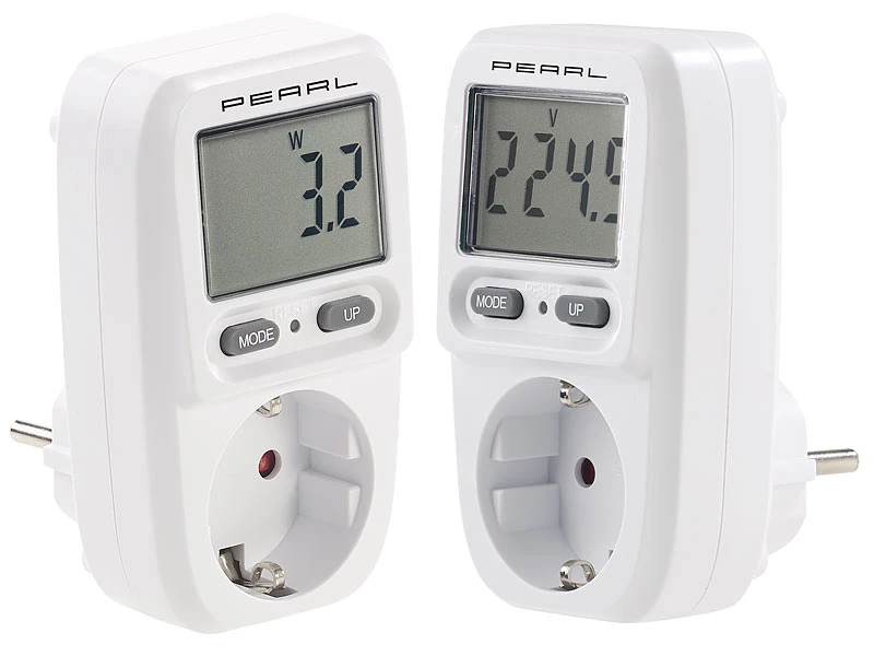 Revolt Strommessgerät:2er-Set Digitale Energiekosten-Messer & Stromverbrauchs-Zähler 3 Revolt Strommessgerät:2er-Set Digitale Energiekosten-Messer & Stromverbrauchs-Zähler