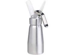 Rosenstein & Söhne Sahnesiphon:Sahnespender Für Schlagsahne, Cremes Und Soßen, 250 Ml, 3 Aufsätze -Einrichtungsgeschäft nx1360 1