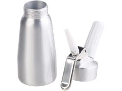 Rosenstein & Söhne Sahnesiphon:Sahnespender Für Schlagsahne, Cremes Und Soßen, 250 Ml, 3 Aufsätze -Einrichtungsgeschäft nx1360 5