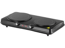 Rosenstein & Söhne Doppel Kochplatte:Glaskeramik-Doppel-Kochfeld, Infrarot-Wärme, Versandrückläufer -Einrichtungsgeschäft nx1438 2