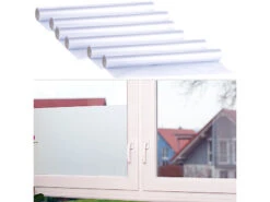 Infactory Milchglasfolie:6er-Ser Statisch Haftende Milchglas-Sichtschutz-Folien, Je 45 X 200 Cm
