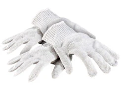 AGT Sicherheitshandschuhe:2 Paar Nylon-Stahl-Handschuhe Mit Schnittschutz