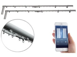 Carlo Milano Gardinen-Stange:2er-Set Teleskop-Gardinenstangen Elektr. Antrieb, WLAN&App, 172-306 Cm 19 Carlo Milano Gardinen-Stange:2er-Set Teleskop-Gardinenstangen Elektr. Antrieb, WLAN&App, 172-306 Cm -Einrichtungsgeschäft nx1650 19