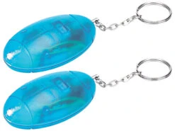 VisorTech Taschenarlarm:2er-Set Personenalarm Mit Taschenlampe, Laute 110 Db