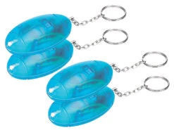 VisorTech Handtaschenalarm:4er-Set Personenalarme, Laute 110 DB, Mit Taschenlampe