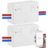 Luminea WLAN Schalter 230V:2er-Set WLAN-Schalter Für Licht, Für Amazon Alexa & Google Assistant 1 Luminea WLAN Schalter 230V:2er-Set WLAN-Schalter Für Licht, Für Amazon Alexa & Google Assistant -Einrichtungsgeschäft nx1835 0
