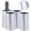 Infactory Flaschenkühlmanschette:4er-Set Flaschenkühler, Für Ø 65 - 80 Mm, Kühl- & Wärme-Gel