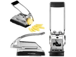 Rosenstein & Söhne Pommesschneider:Profi-Pommes- & Gemüseschneider Mit 3 Schneide-Gittern Und Saugfuß -Einrichtungsgeschäft nx3183 11