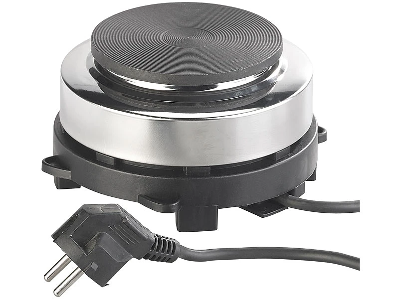 Rosenstein & Söhne Mini Heizplatte:Elektrische Mini-Einzel-Kochplatte & Espresso-Kocher, 500 W, 6 Tassen 7 Rosenstein & Söhne Mini Heizplatte:Elektrische Mini-Einzel-Kochplatte & Espresso-Kocher, 500 W, 6 Tassen – Bild 5