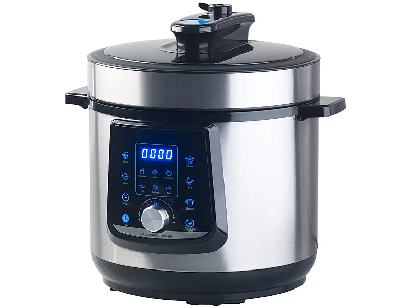 Sichler Programmierbarer 11in1-Schnellkochtopf, 5 L, 1.000 W,Versandrückläufer 14 Sichler Programmierbarer 11in1-Schnellkochtopf, 5 L, 1.000 W,Versandrückläufer – Bild 12