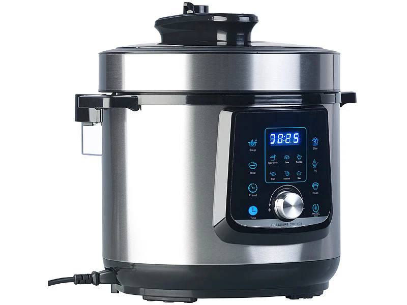 Sichler Programmierbarer 11in1-Schnellkochtopf, 5 L, 1.000 W,Versandrückläufer 7 Sichler Programmierbarer 11in1-Schnellkochtopf, 5 L, 1.000 W,Versandrückläufer – Bild 5