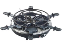 Rosenstein & Söhne Fondue Raclette:Elektrischer 3in1-Tatarenhut- & Raclette-Grill Versandrückläufer -Einrichtungsgeschäft nx3214 2 1