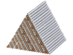 AGT Stick Heißklebepistole:4er-Set 50 Klebesticks Für Heißklebepistolen, Golden Und Silbern