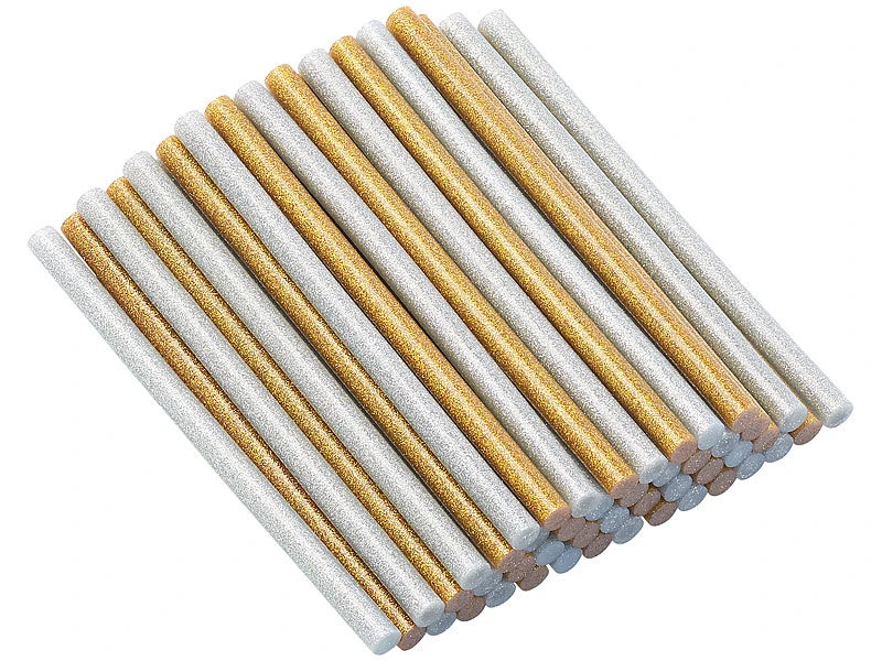 AGT Heisskleber:50 Klebesticks Für Heißklebepistolen, 11 X 200 Mm, Golden & Silbern 4 AGT Heisskleber:50 Klebesticks Für Heißklebepistolen, 11 X 200 Mm, Golden & Silbern – Bild 2