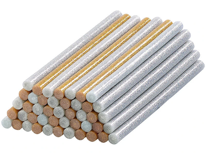 AGT Stick Heißklebepistole:4er-Set 50 Klebesticks Für Heißklebepistolen, Golden Und Silbern 4 AGT Stick Heißklebepistole:4er-Set 50 Klebesticks Für Heißklebepistolen, Golden Und Silbern – Bild 2