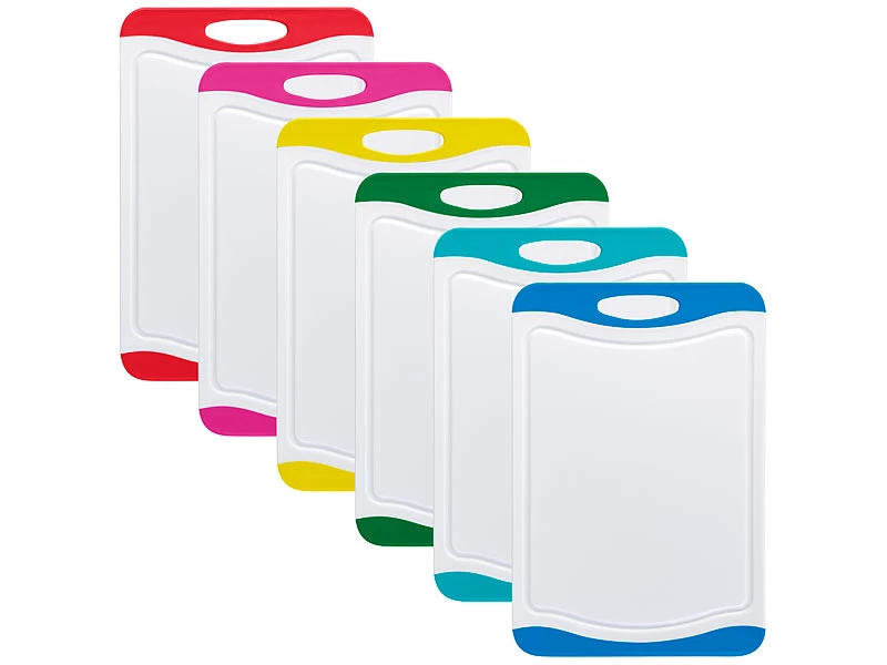 Rosenstein & Söhne Schneidebrett BPA Frei:6er-Set Schneidebretter In 6 Farben, Antibakteriell, Je 29 X 20 Cm 3 Rosenstein & Söhne Schneidebrett BPA Frei:6er-Set Schneidebretter In 6 Farben, Antibakteriell, Je 29 X 20 Cm