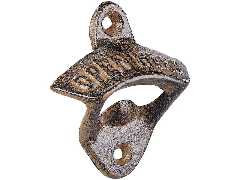 Cucina Di Modena Flaschenöffner Wand:2er-Set Gusseisen-Flaschenöffner Zur Wandmontage, Je 70 X 81 Mm, 101 G 5 Cucina Di Modena Flaschenöffner Wand:2er-Set Gusseisen-Flaschenöffner Zur Wandmontage, Je 70 X 81 Mm, 101 G – Bild 3