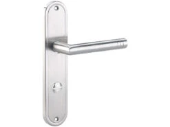 AGT Türklinke:2er-Set Edelstahl-Türbeschlag-Sets Für Bad & WC, Je 2 Klinken -Einrichtungsgeschäft nx3376 3 1