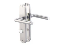 AGT Türklinken:Modernes Edelstahl-Türbeschlag-Set Für 3 Zimmertüren & 1 Bad-/WC-Tür -Einrichtungsgeschäft nx3376 5 2