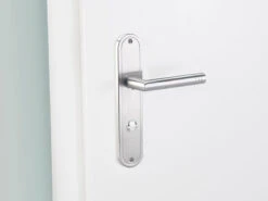 AGT Türklinke:2er-Set Edelstahl-Türbeschlag-Sets Für Bad & WC, Je 2 Klinken -Einrichtungsgeschäft nx3376 7